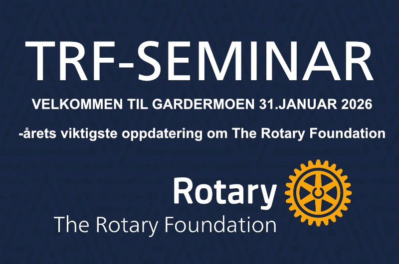 VELKOMMEN TIL ÅRETS TRF-SEMINAR PÅ GARDERMOEN
